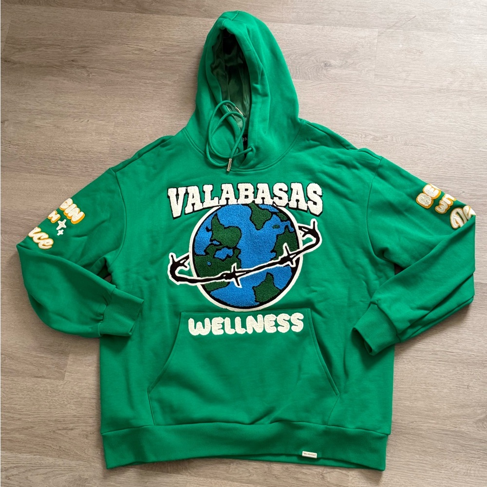 Valabasas Green Graphic Men's Hoodie